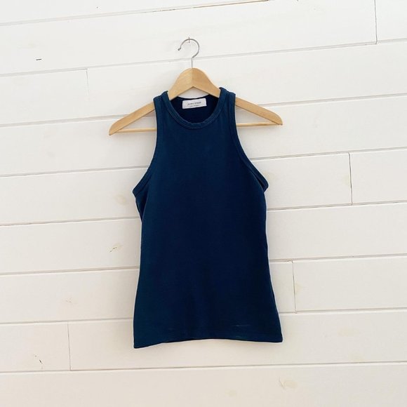 SOLD-James street co razor tank top midnight blue size medium - Picture 7 of 7